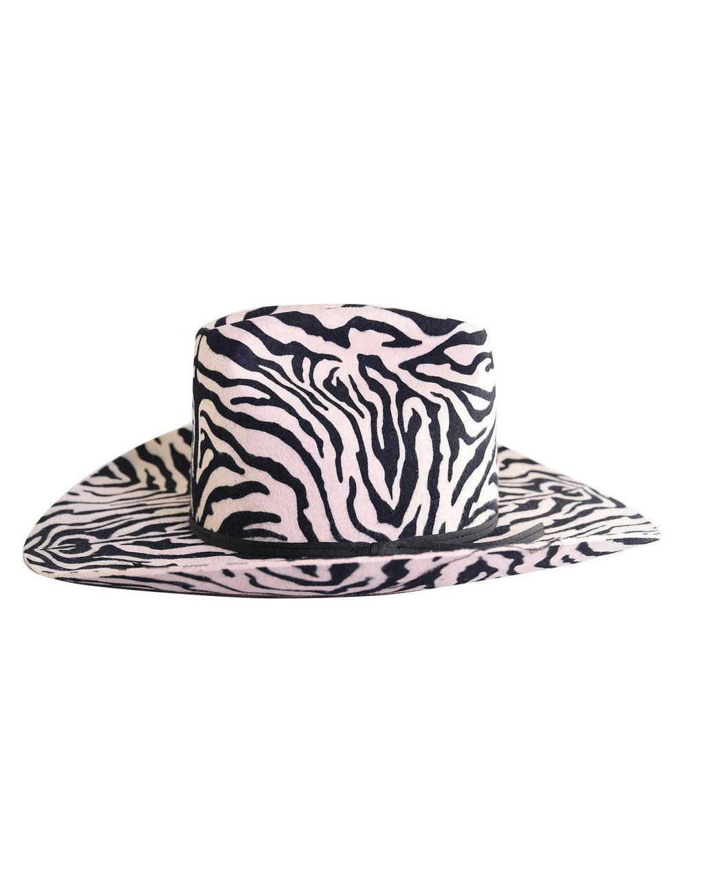 The Ruby Cowboy Felt Hat – Zebra Print | Limited Edition