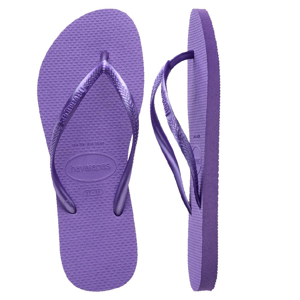 Slim Metallic Thongs
