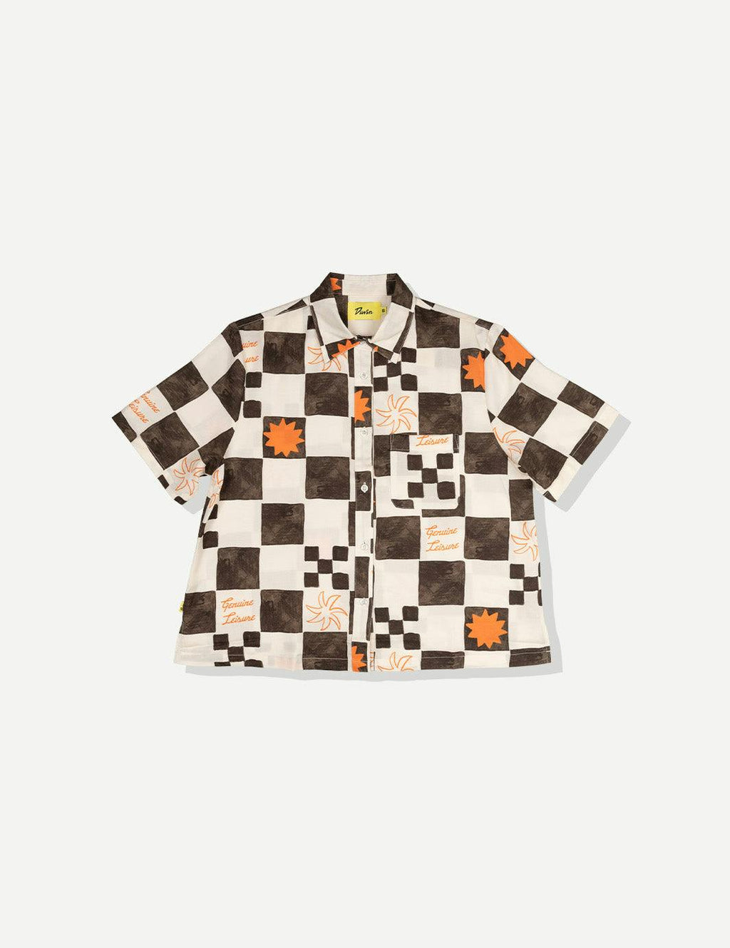 Check Crop Buttonup - Brown