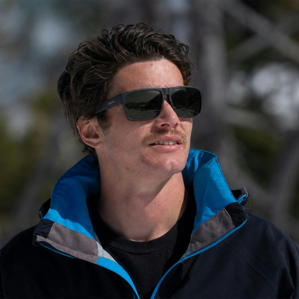 Vendetta - Matte Black Frame Green Polarized Lens