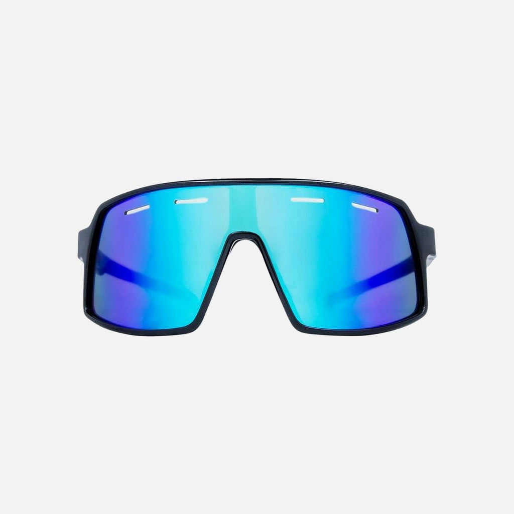 Sierra - Frame: Gloss Black   Lens: Rose with External Blue Iridium Lens plus Venting