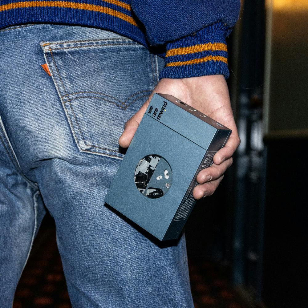 We Are Rewind Portable Cassette Player & Recorder - Kurt, Blue
