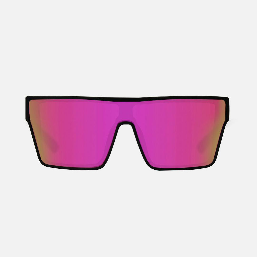Voodoo - Matte Black Frame Grey Pink Iridium Lens