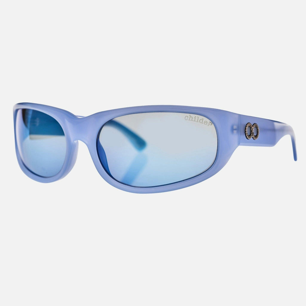 CYLINDER Pearl Sky Blue | Grey Polarised Blue Chrome Mirror Bio Lens
