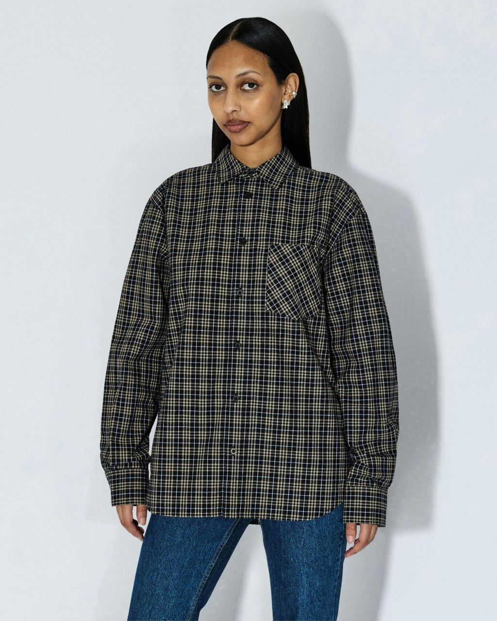 Wes Shirt - Black Summer Check