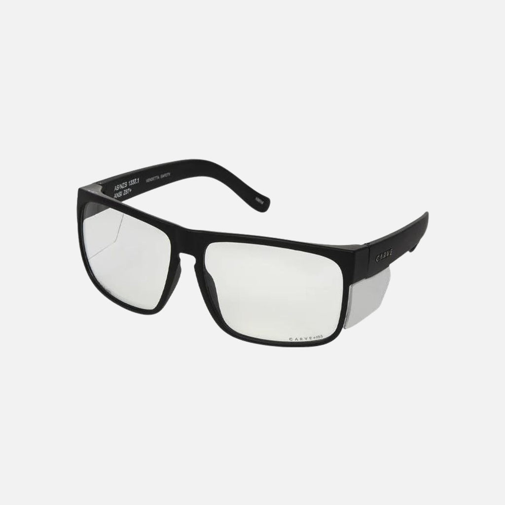 Vendetta - Safety Matt Black Frame - Photochromatic Grey Clear Lens