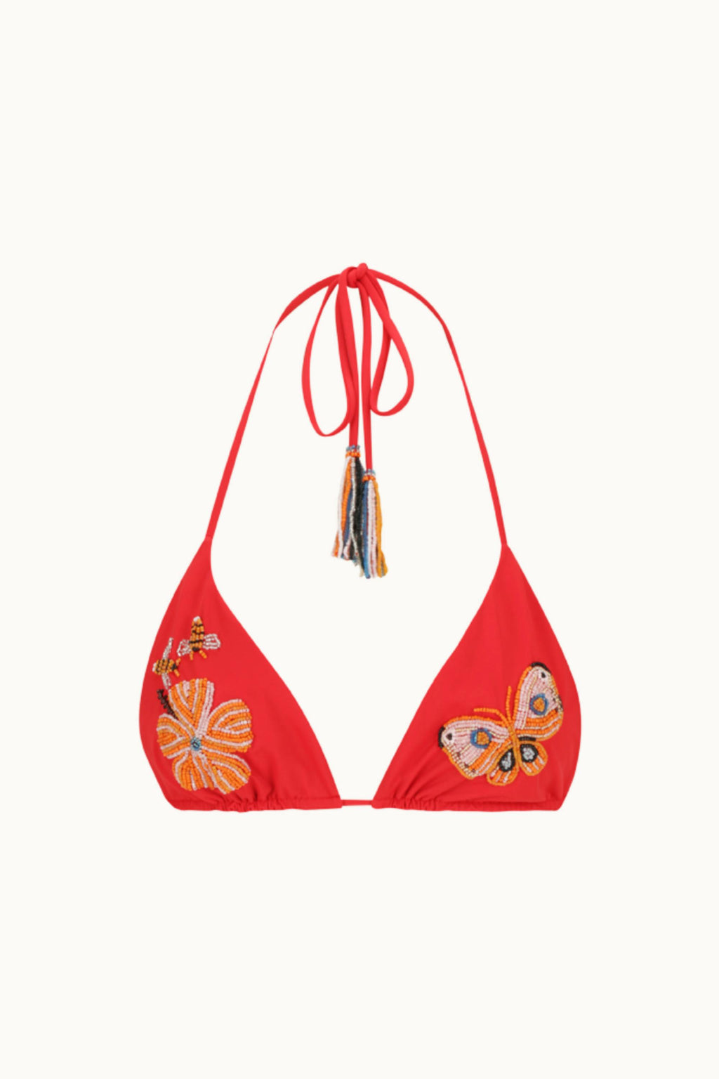 BEADED KINI TOP - BUTTERFLY
