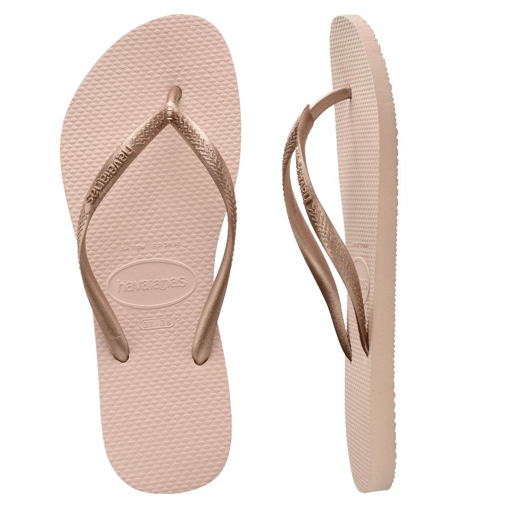 Slim Metallic Thongs