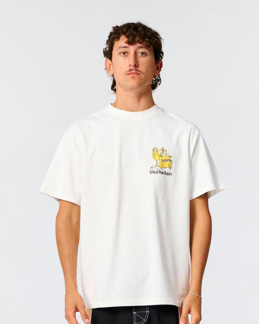 Piano Repairs Tee - Vintage White