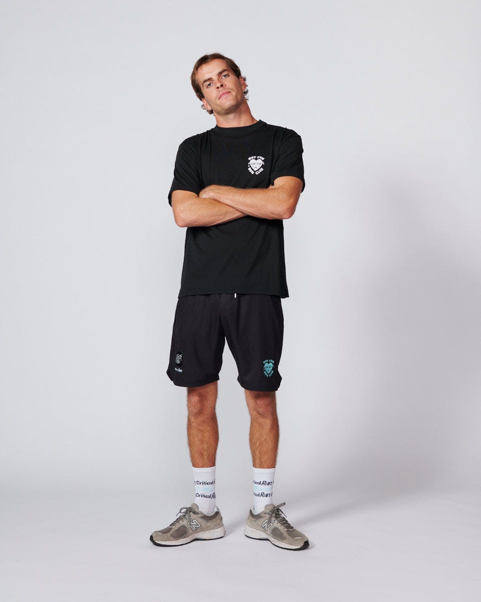 Run Club Heart Tee - Black