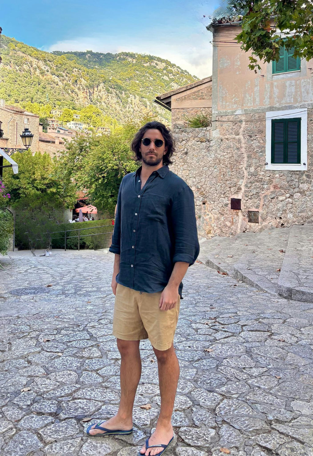 Linen Shirt Navy