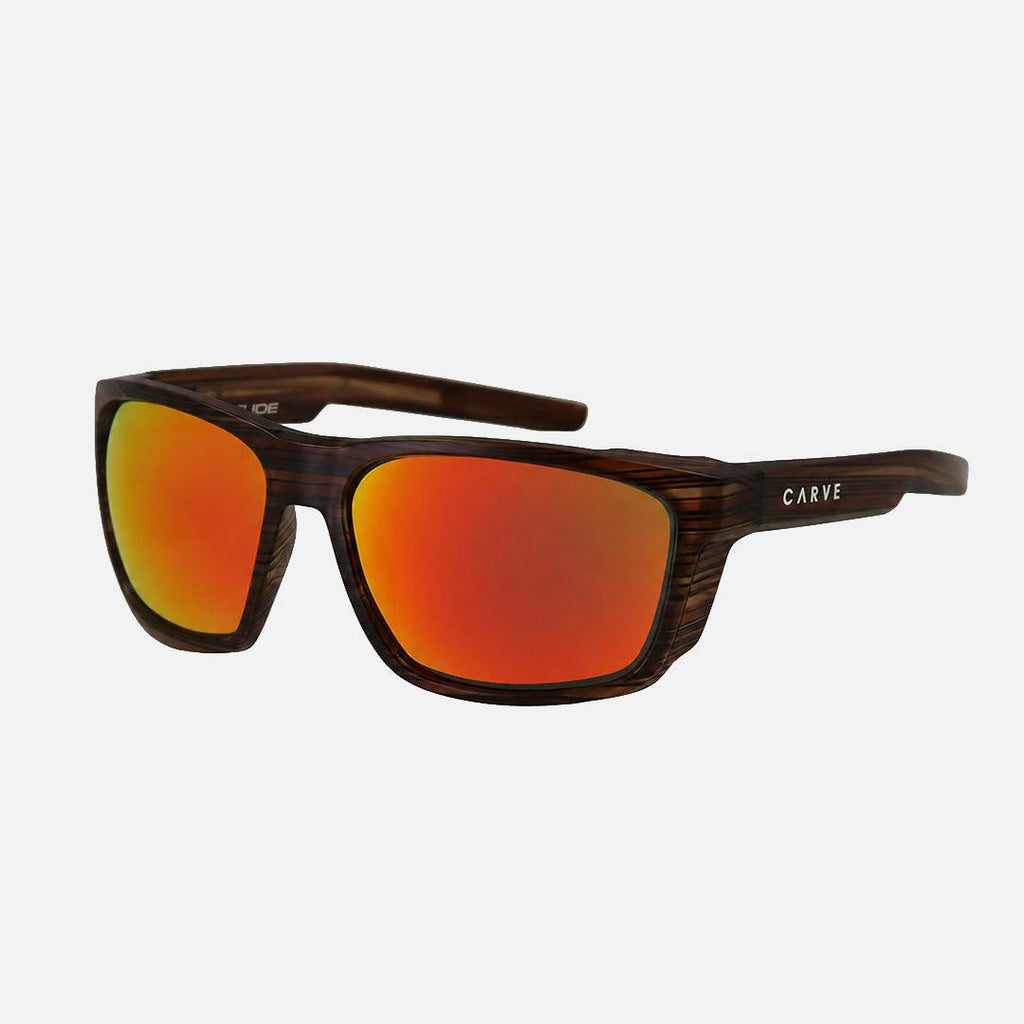 Altitude – Matte Brown Streak Frame with Polarized Red Iridium Lens