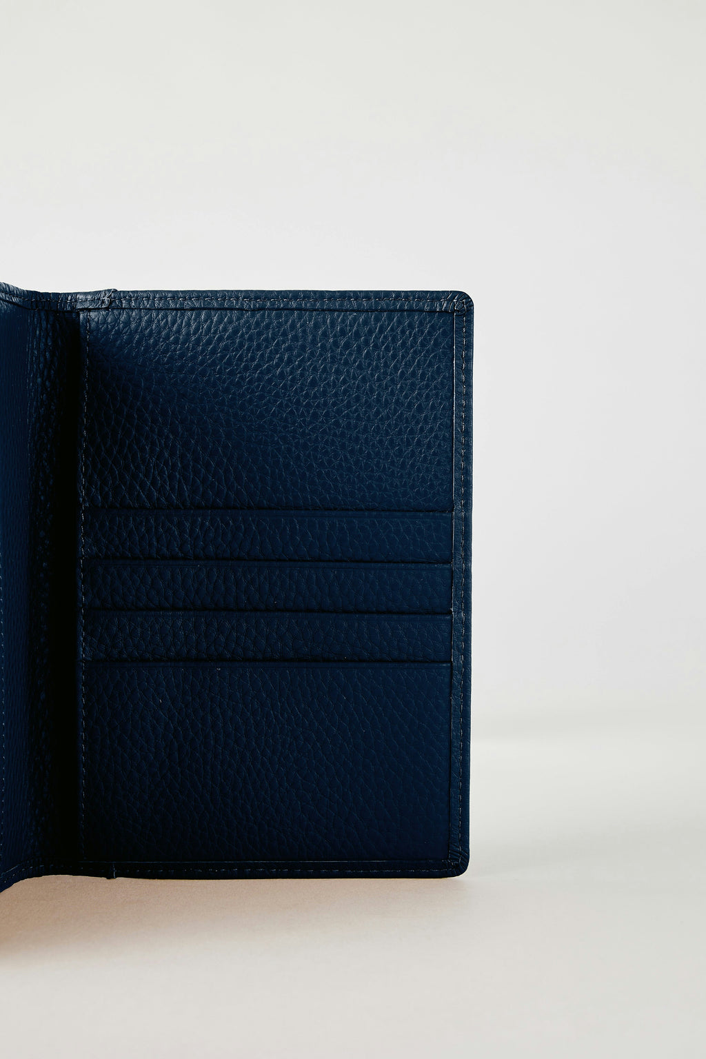 Luxury Leather Passport Wallet | Navy