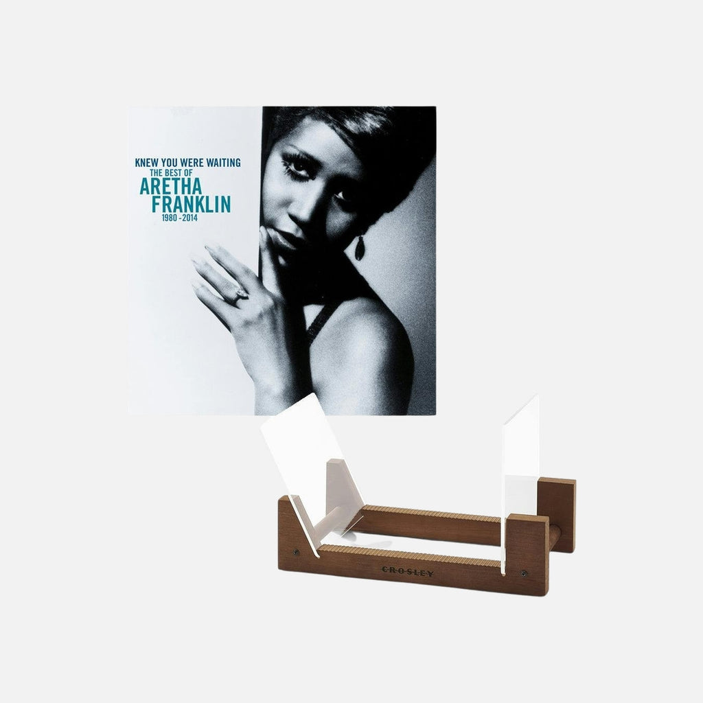 Aretha Franklin Knew You Were Waiting: The Best Of Aretha Franklin 1980-2014 Vinyl Album & Crosley Record Storage Display Stand