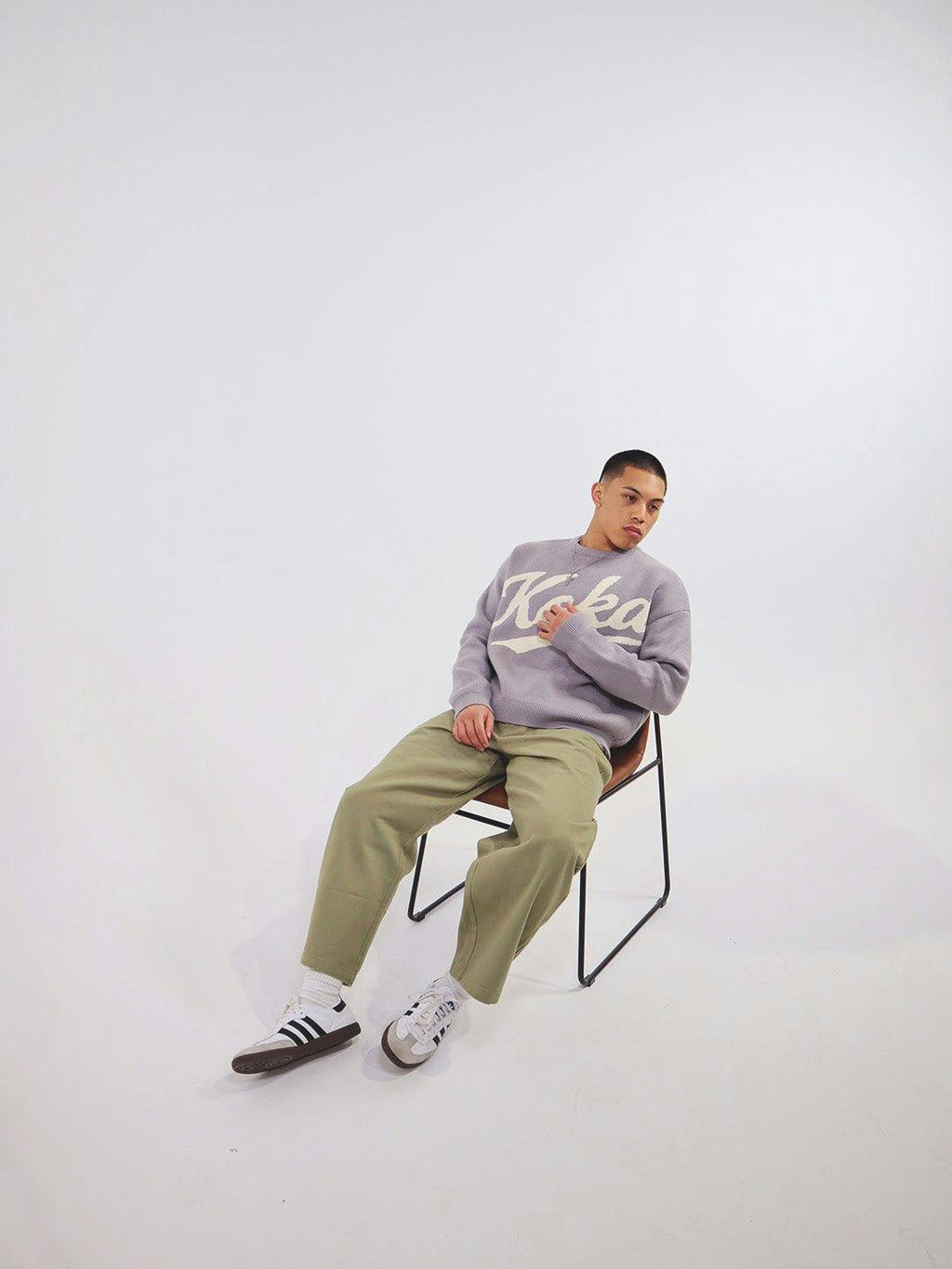 Barrel Leg Pants - Army Green
