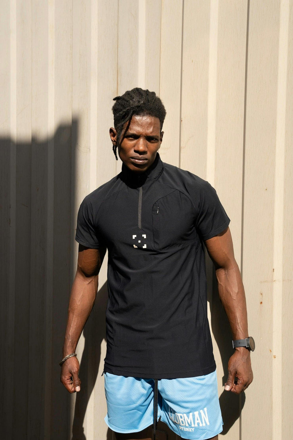 C-365 Strike Zip Tee (Model 825321) - Black