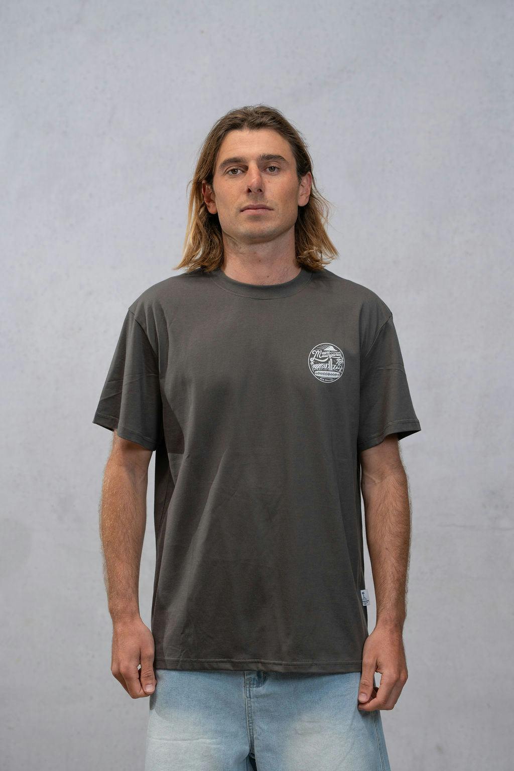 Mount Retro Tee - Storm