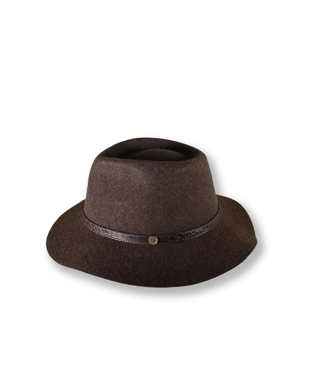 The Dingo – Mottle Brown Crushable Wool Felt Hat