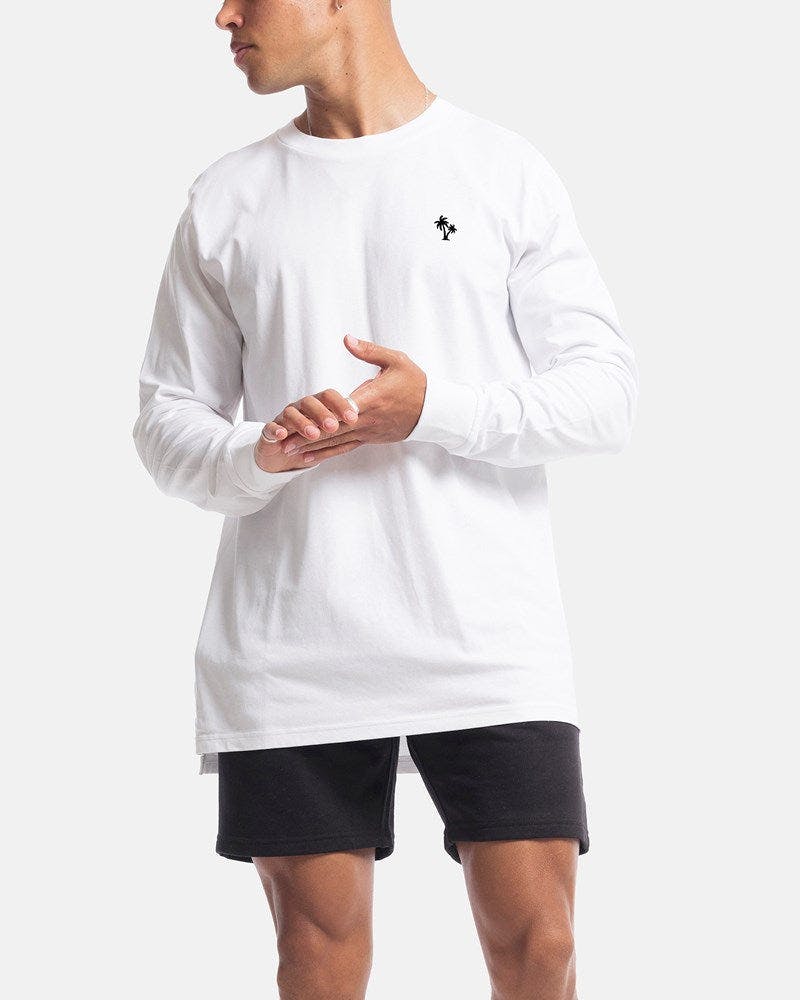 Palm Embroidery Long Sleeve Tee