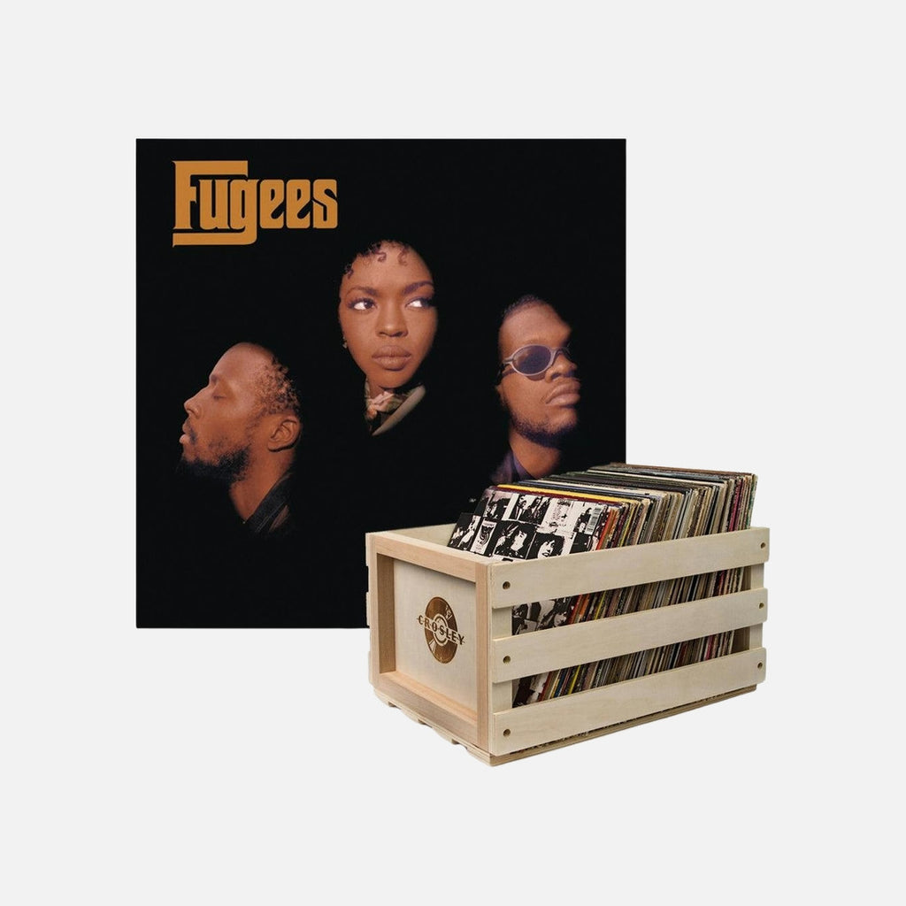 Crosley Record Storage Crate Fugees The Score Vinyl Album Bundle