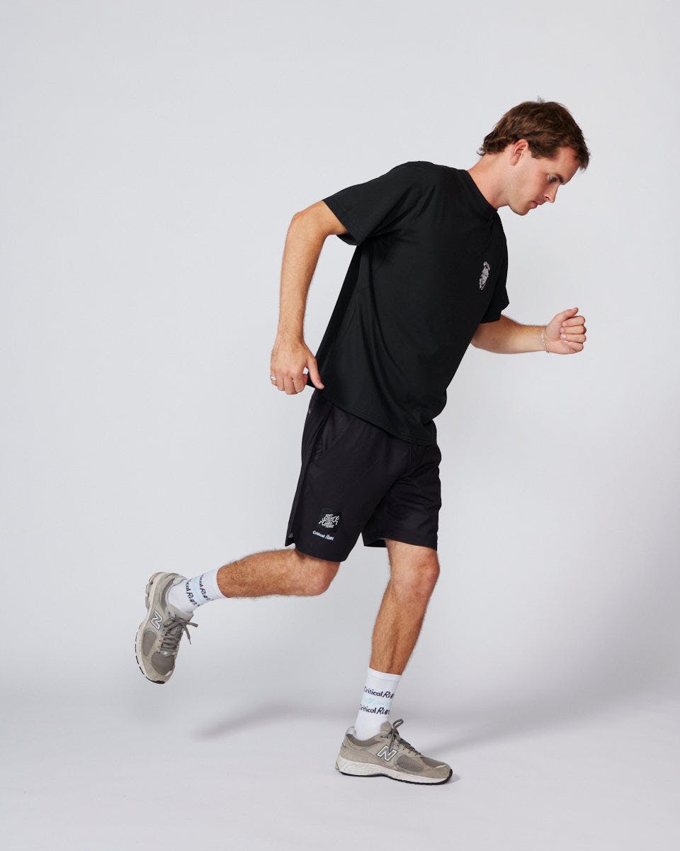 Run Club Heart Tee - Black