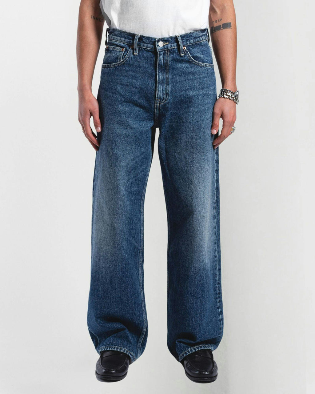 Cormac Baggy Jeans - Stream Sky Retro