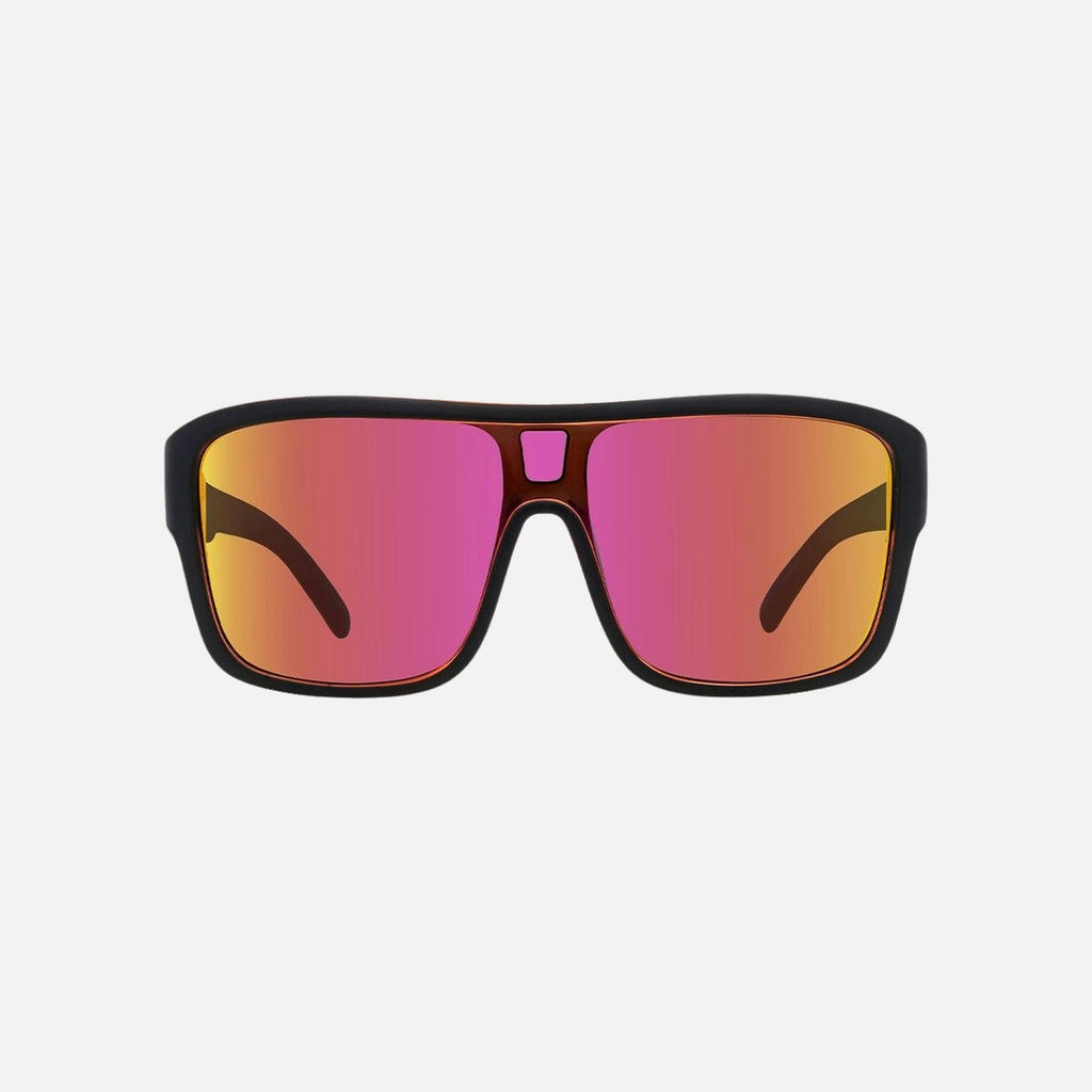 Anchor Beard - Matte Black Outer Frame with Red Crystal inner Trims, Red Iridium Lens