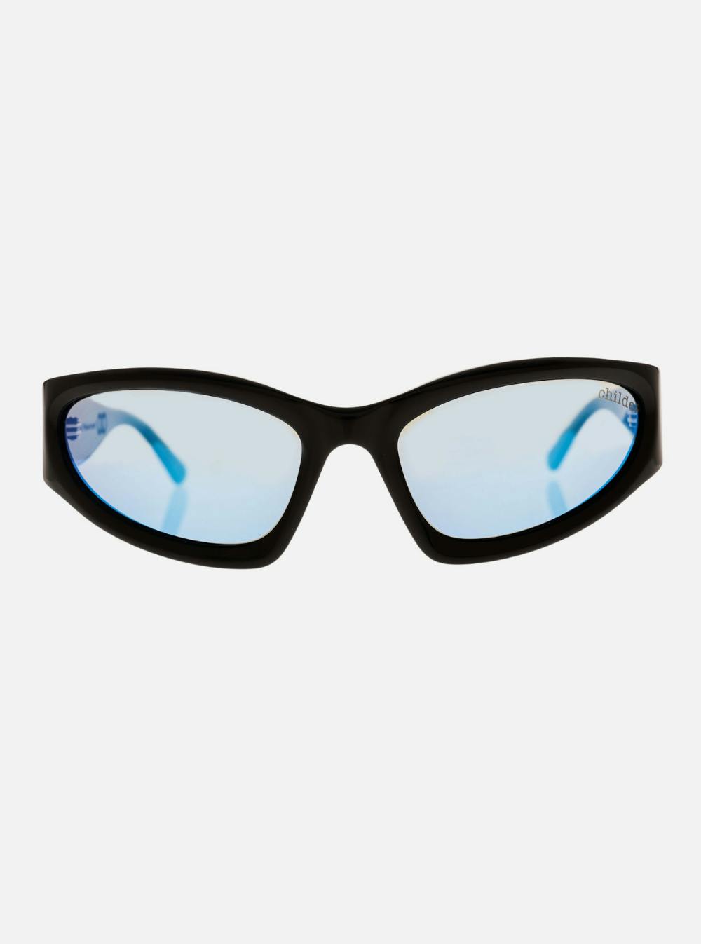 TOMB Gloss Black | Grey Polarised Blue Chrome Mirrored Bio Lens