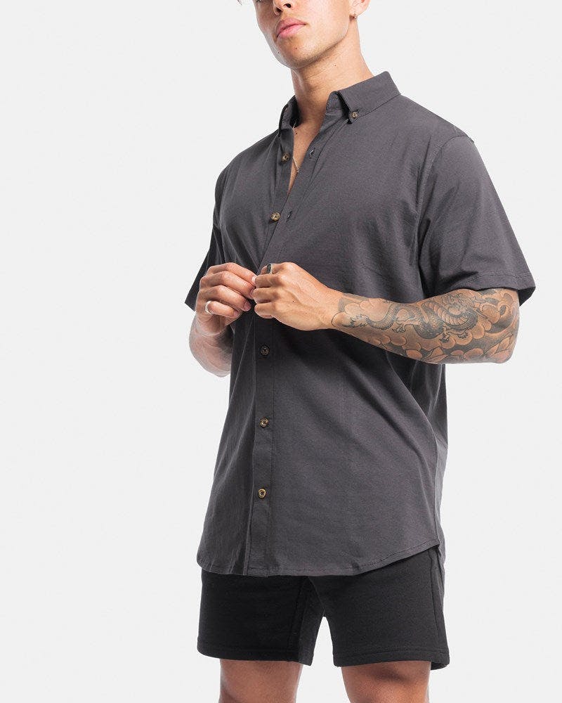 Short Sleeve Jersey Dress Shirt