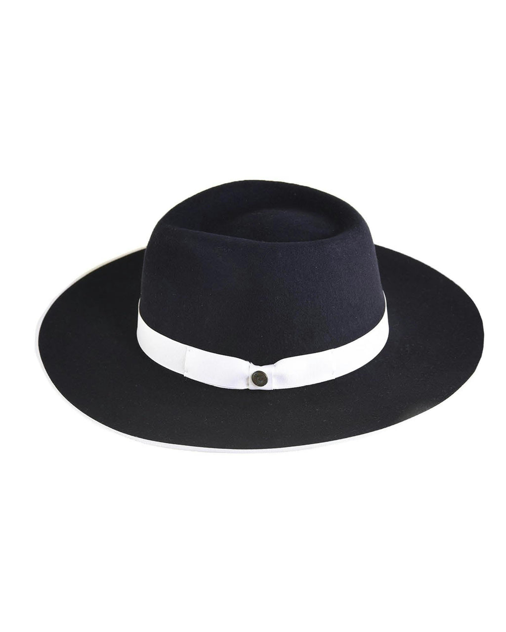 The TripTych Series Felt Hat - Triangle - Navy/White