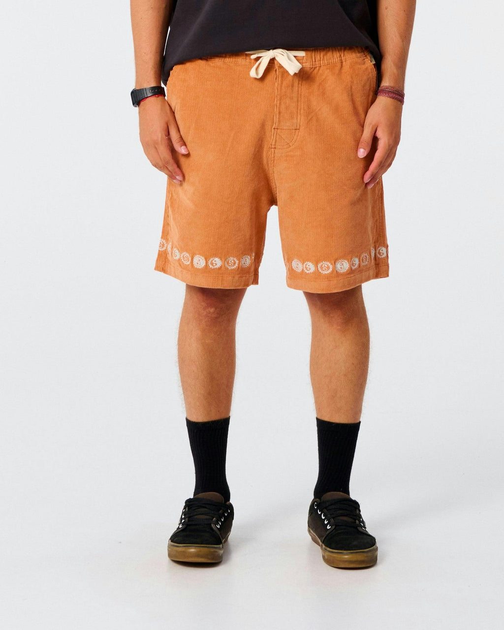 Yin Yang Cord Walkshort - Terracotta