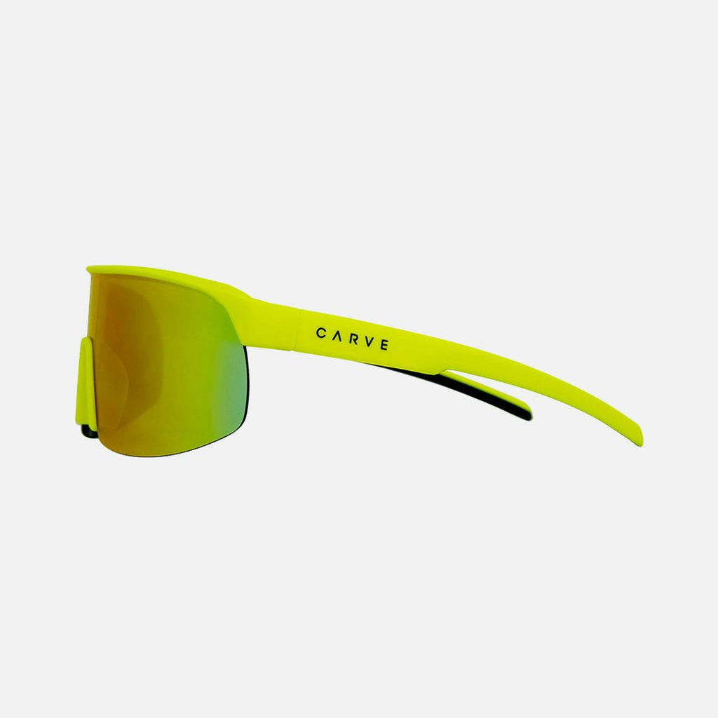 Velocity - Frame: Matte Fluro Yellow   Lens: Grey with External Red Iridium
