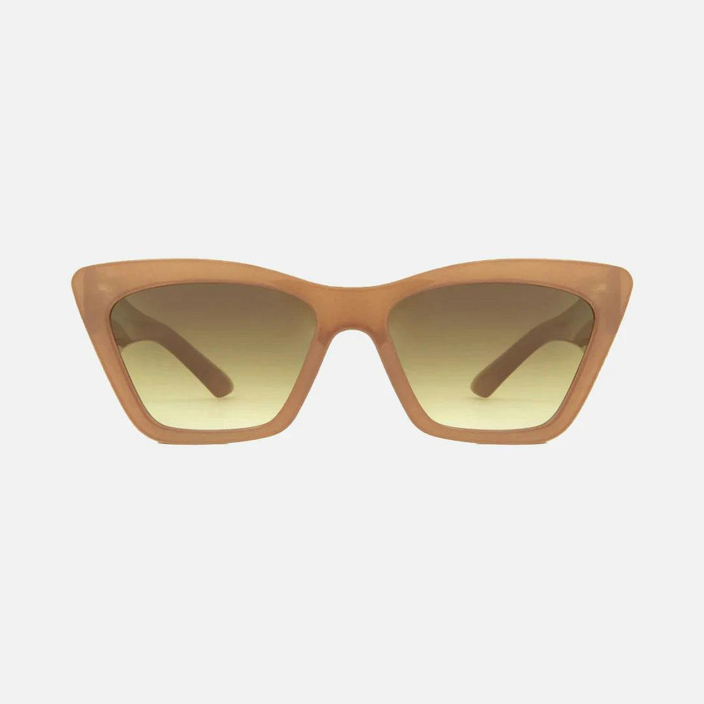Tahoe - Gloss Translucent Nude Frame with  Gradient Brown Lens