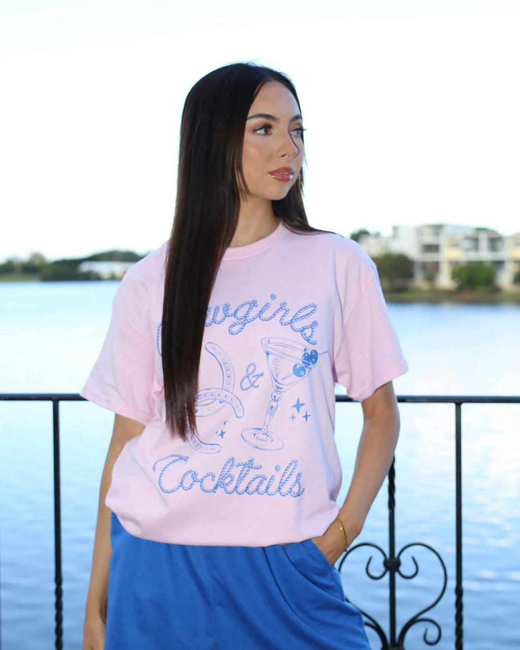 Cowgirls & Cocktails Tee