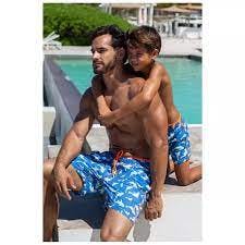 Belize Koi Swim Shorts Cornflower