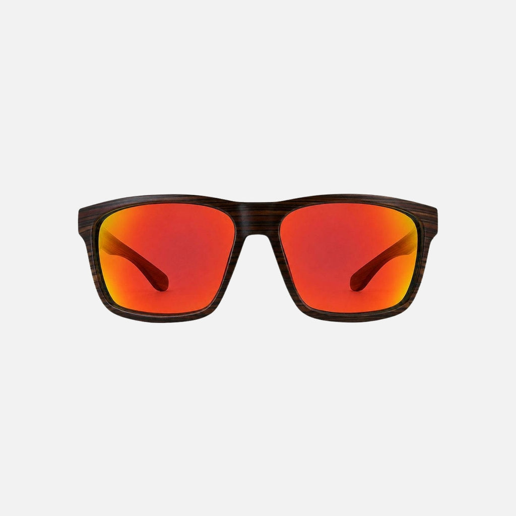 Altitude – Matte Brown Streak Frame with Polarized Red Iridium Lens