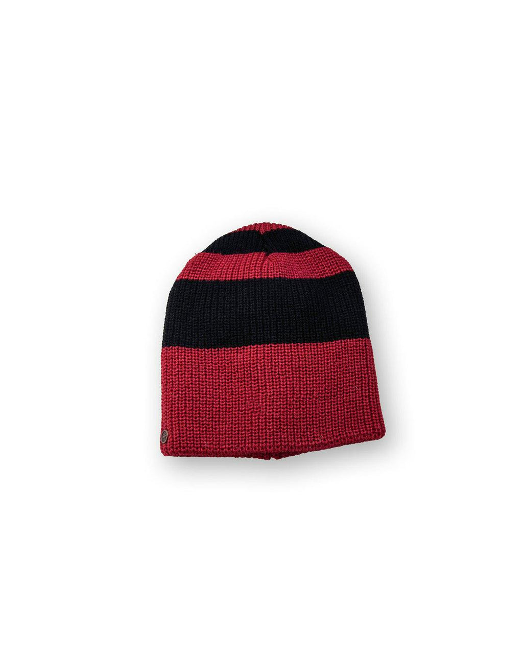 The Wally Knit Beanie – Red and Black
