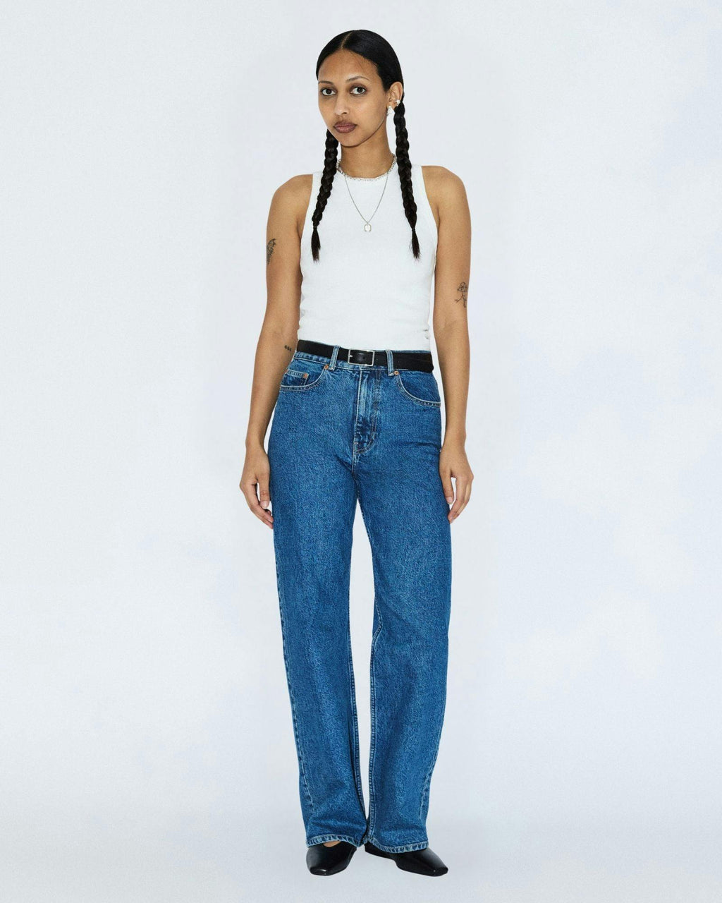Echo High Straight Jeans TALL - Bay Mid Retro