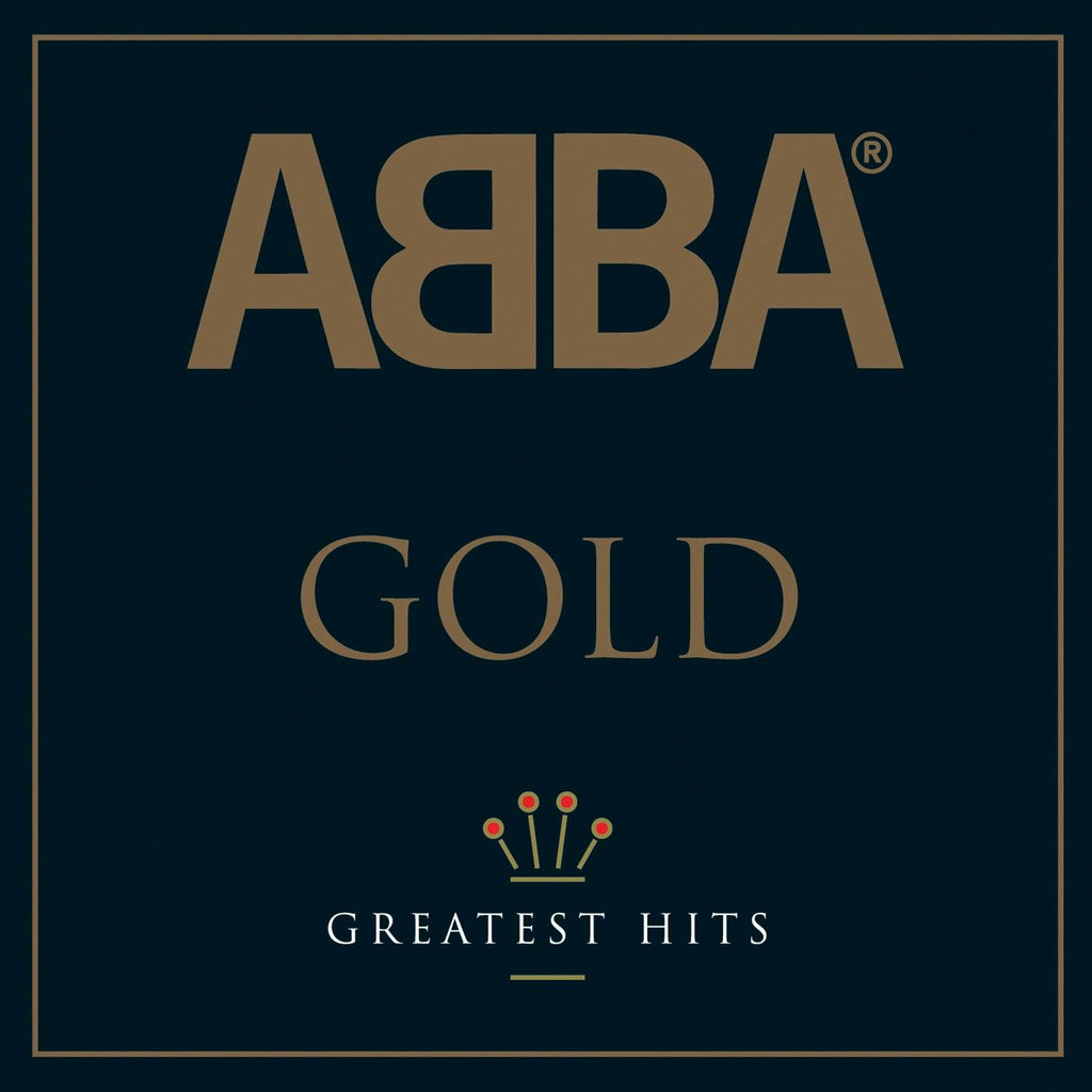 Crosley Record Storage Crate &  Abba Gold - Double Vinyl Album Bundle