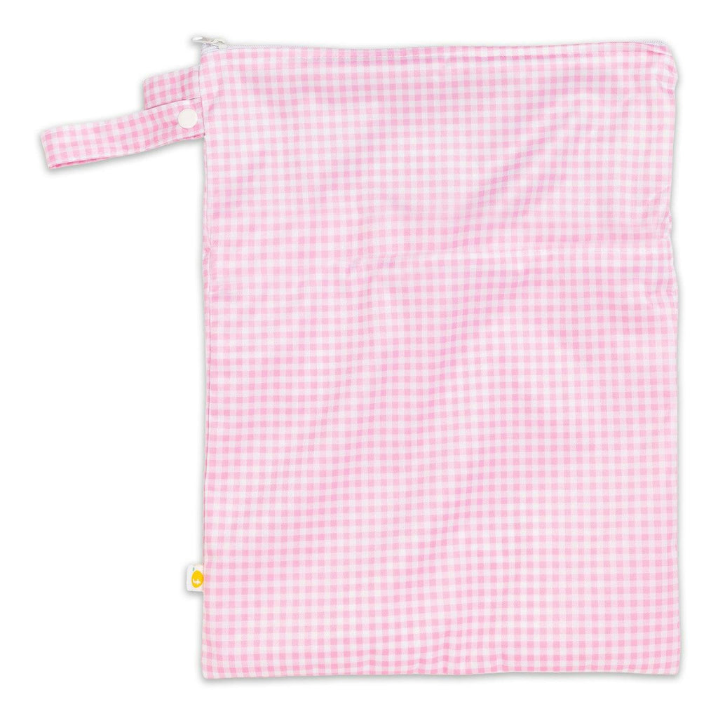 Tyoub Stay-dry Zip Wet Bag– Pink Gingham