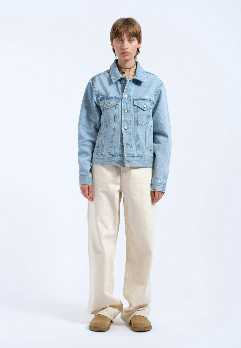Joey Trucker Jacket - Stream Light Retro