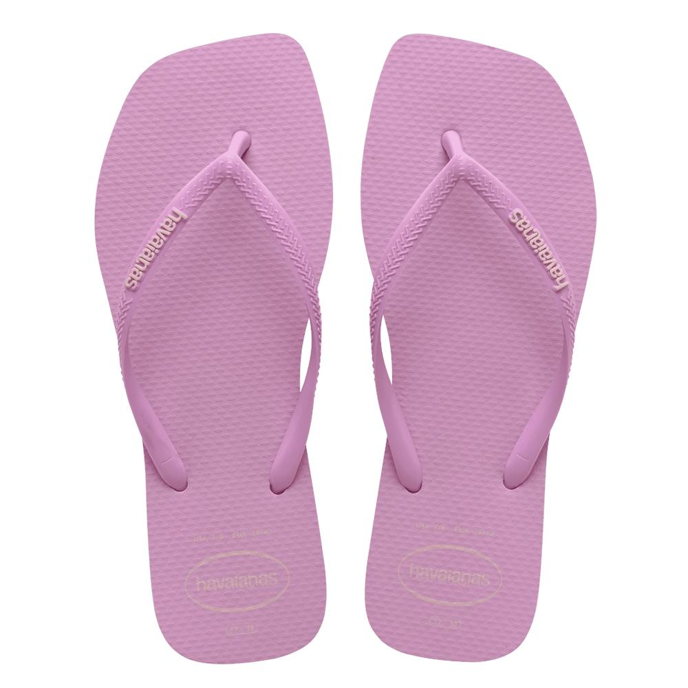 Slim Square Toe Logo Thongs