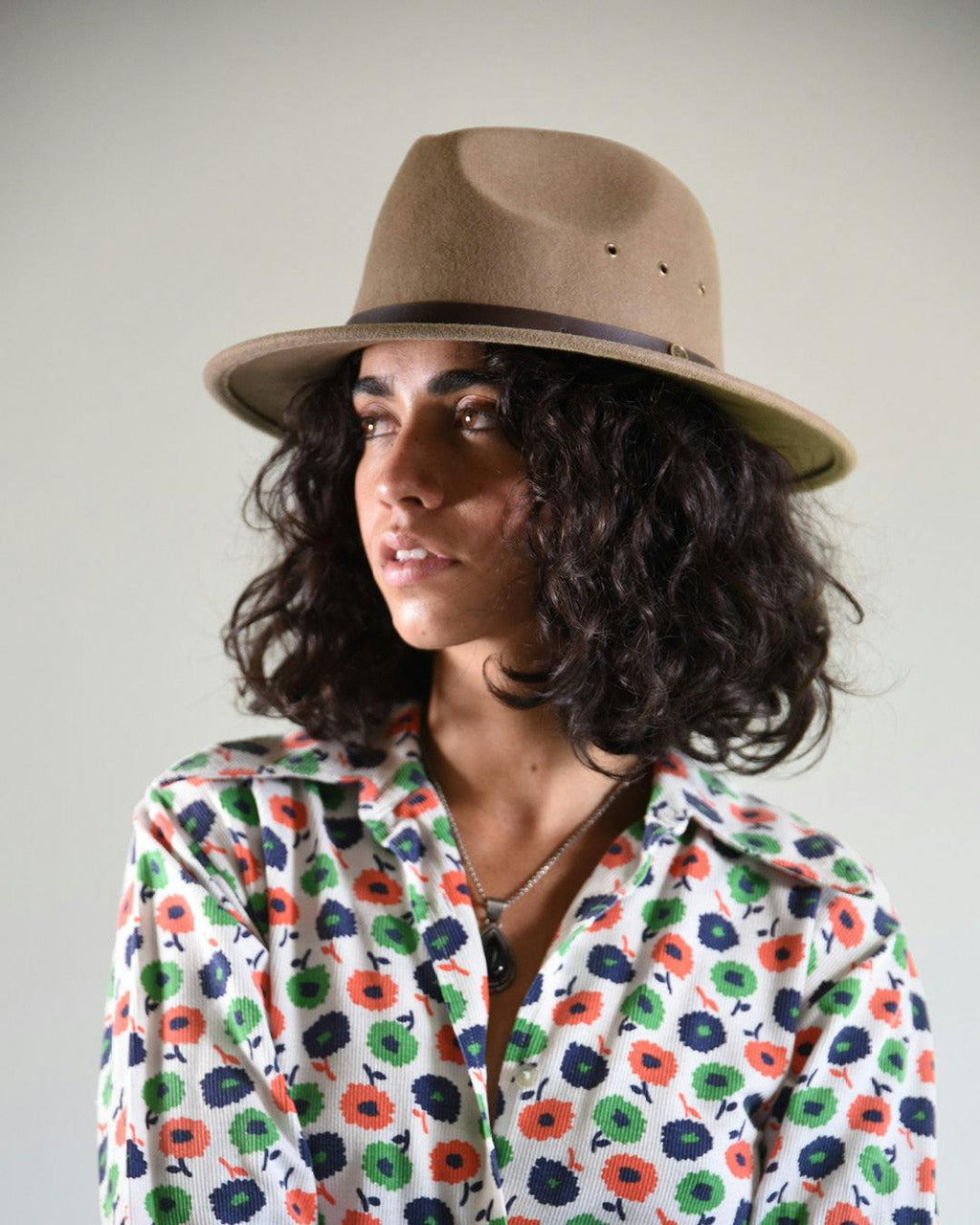 The Ratatat  Felt Hat - TAN