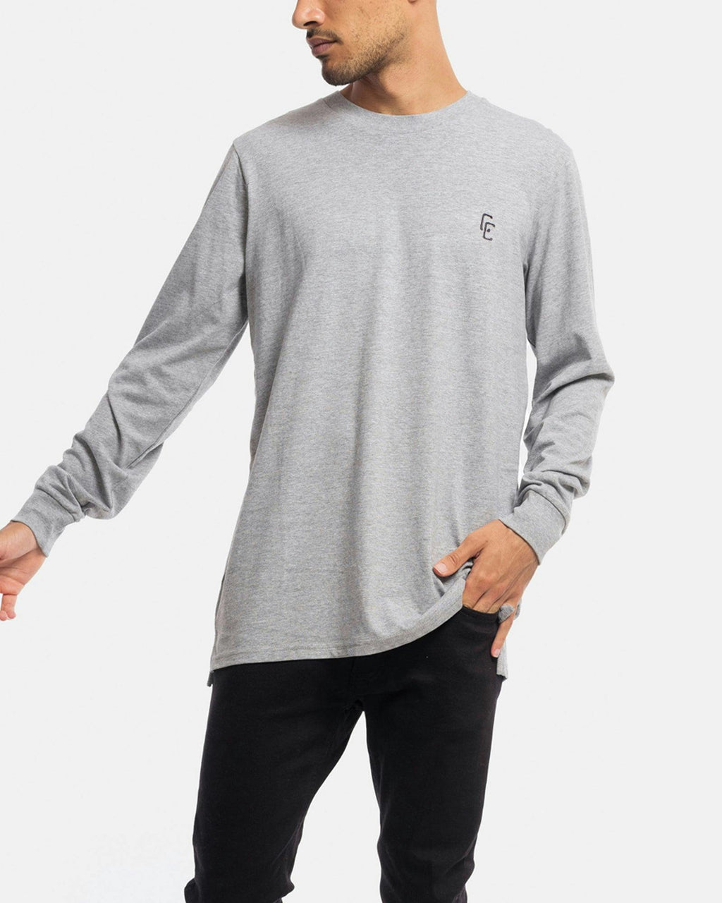 Cypher Embroidery Long Sleeve Tee