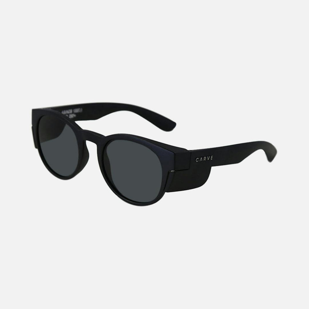 Chippy - Safety Matte Black Frame Grey Polarized Lens