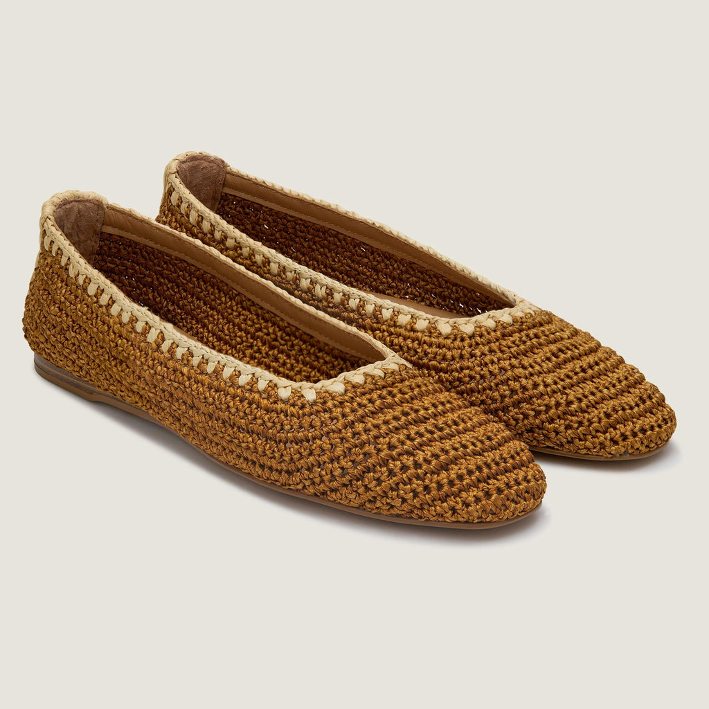 Cleo Crochet Ballet - Tan