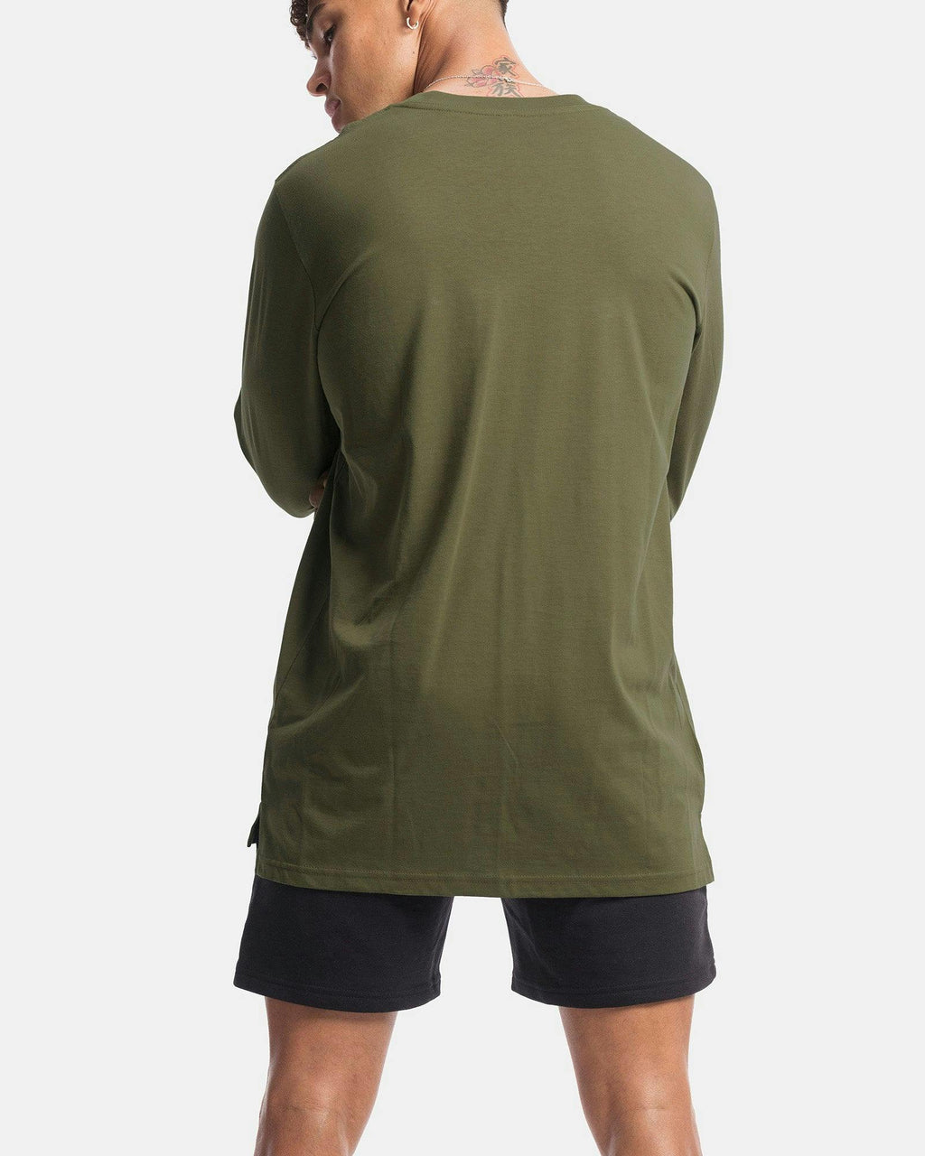 Palm Embroidery Long Sleeve Tee