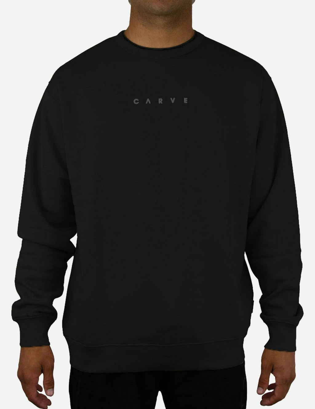 Highway - Men's Crew Neck Sweatshirt - Black
