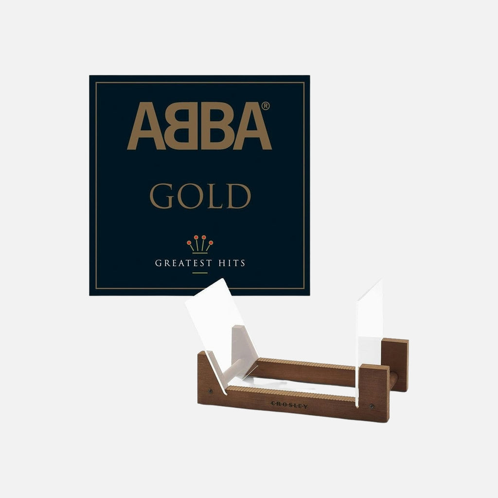 Abba Gold - Double Vinyl Album & Crosley Record Storage Display Stand