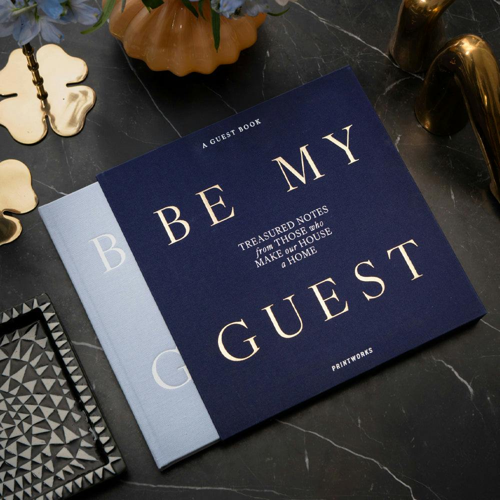 Printworks Guest Book-Be My Guest-Light Blue / Dark Blue